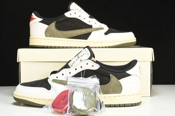 Rep EP Jordan 1 Retro OG SP Scott Low DZ4137-106 Travis Olive 1225